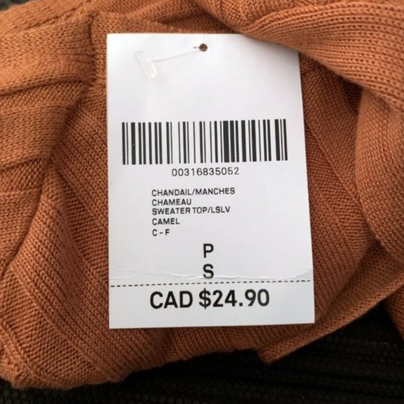 Forever 21 - Burnt Pumpkin Ribbed Wrap /Tie LongSleeve - Picture 6 of 8